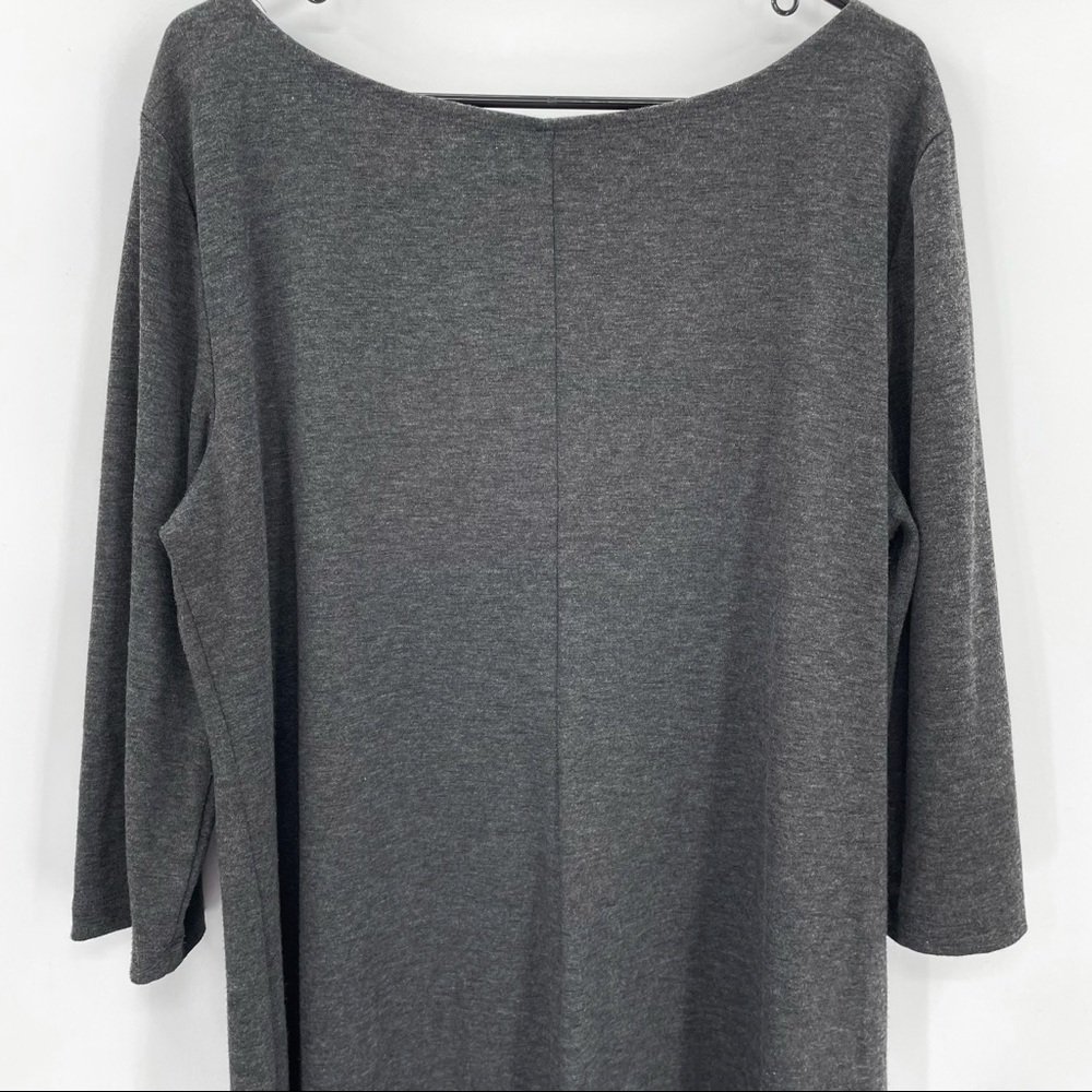 Women's Simple Dark Grey Dress - Picture 5 of 6